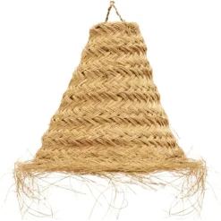 Abat-jour cône fibre de palmier