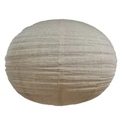 Abat-jour lanterne tissu effet lin