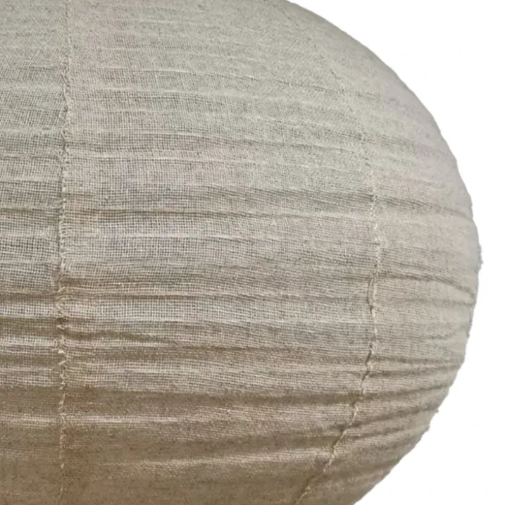 Abat-jour lanterne tissu effet lin