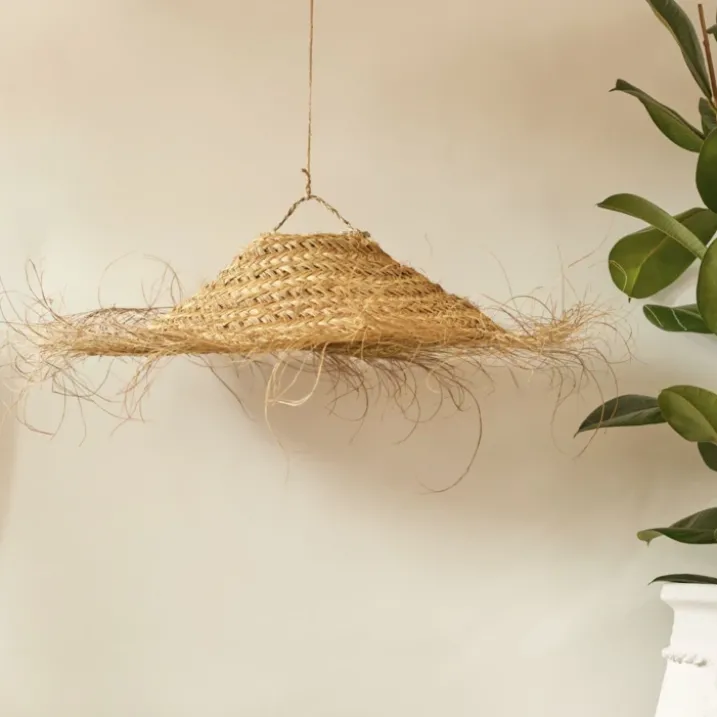 Abat-jour parasol Doum fibre de palmier