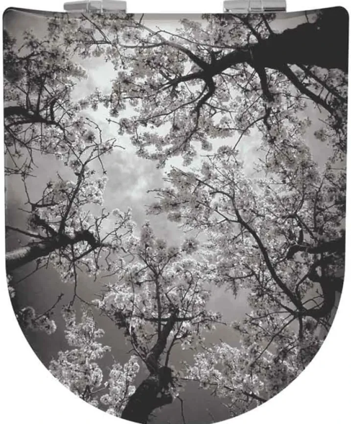 Abattant Double OLFA Descente Assistée "Arbres en Fleurs"
