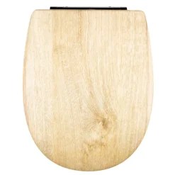 Abattant easy clip au look bois clair