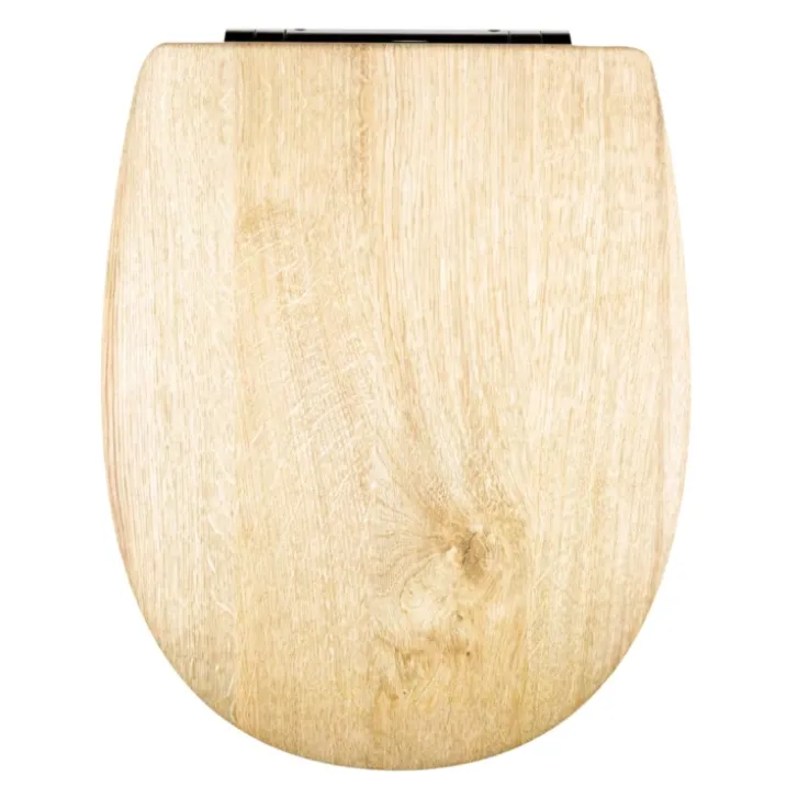 Abattant easy clip au look bois clair