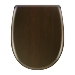 Abattant easy clip avec descente assistée en bois exotique