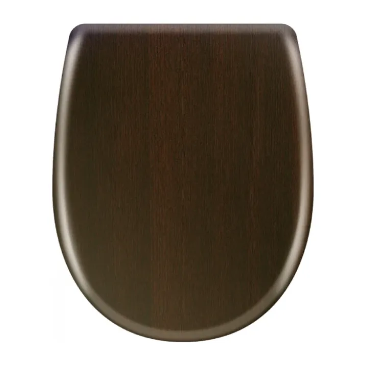 Abattant easy clip avec descente assistée en bois exotique