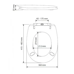 Abattant easy clip avec descente assistée à effet bois