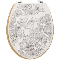 Abattant toilette esprit floral