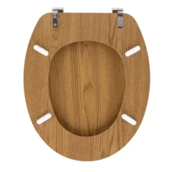 Abattant wc à effet bois