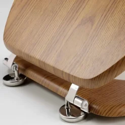 Abattant wc à effet bois