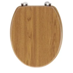 Abattant wc à effet bois