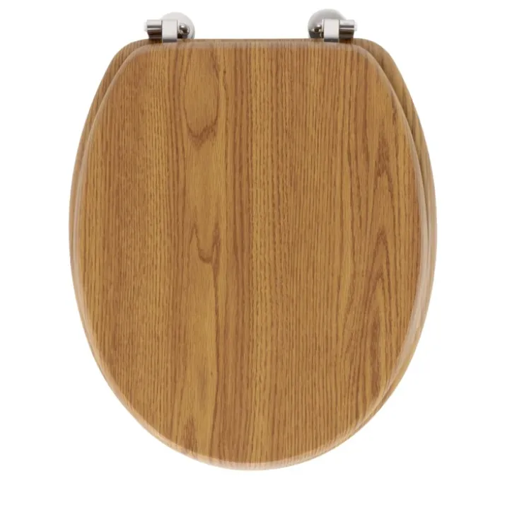 Abattant wc à effet bois