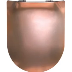 Abattant wood slim déclipsable effet métal précieux