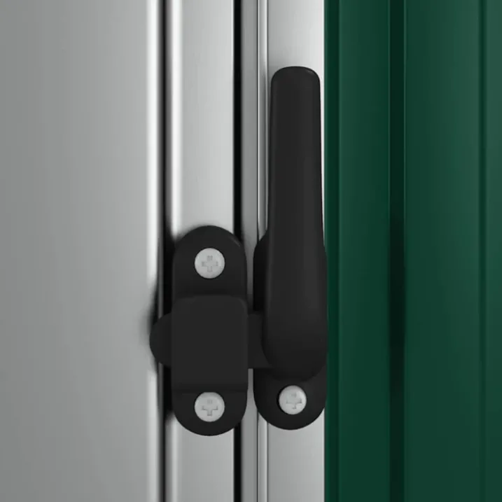 Abri de jardin avec porte verrouillable en acier galvanisé