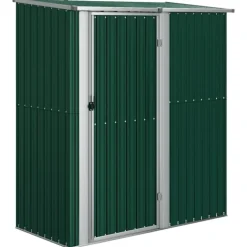 Abri de jardin avec porte verrouillable en acier galvanisé