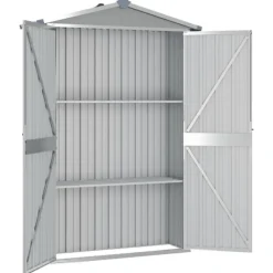 Abri de jardin compact en acier galvanisé