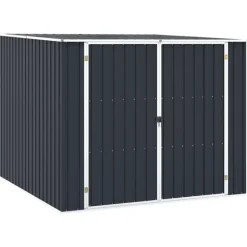 Abri de jardin en acier galvanisé avec double porte