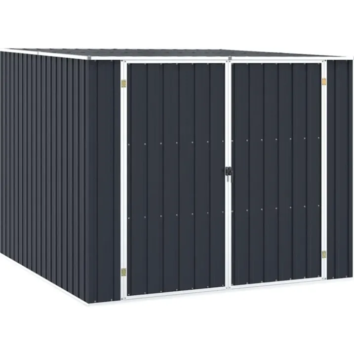 Abri de jardin en acier galvanisé avec double porte