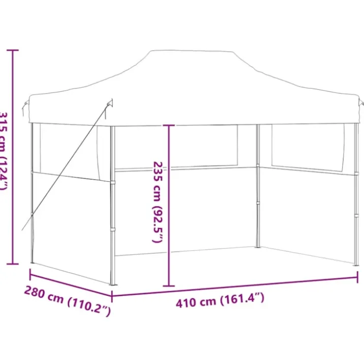 Abri de jardin en acier galvanisé avec double porte