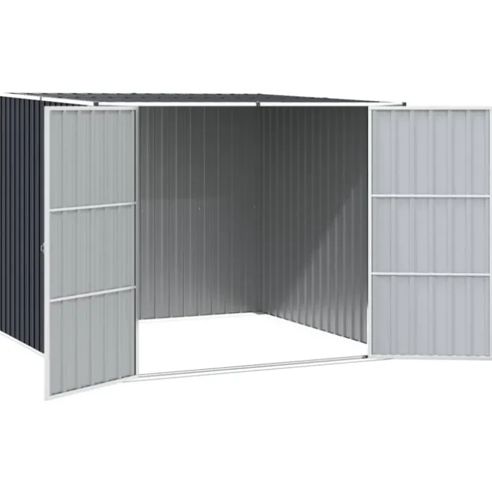 Abri de jardin en acier galvanisé avec double porte