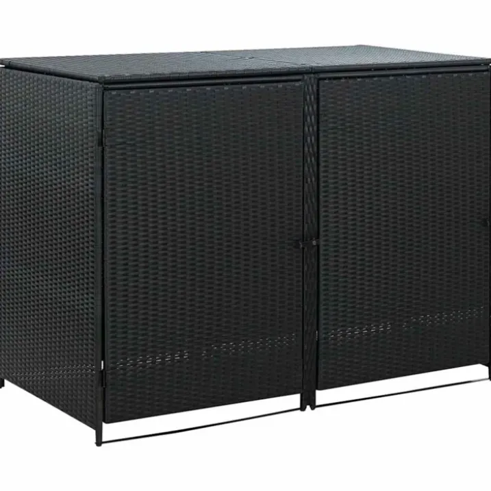 Abri pour poubelles double