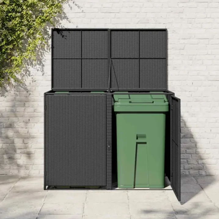 Abri pour poubelles double