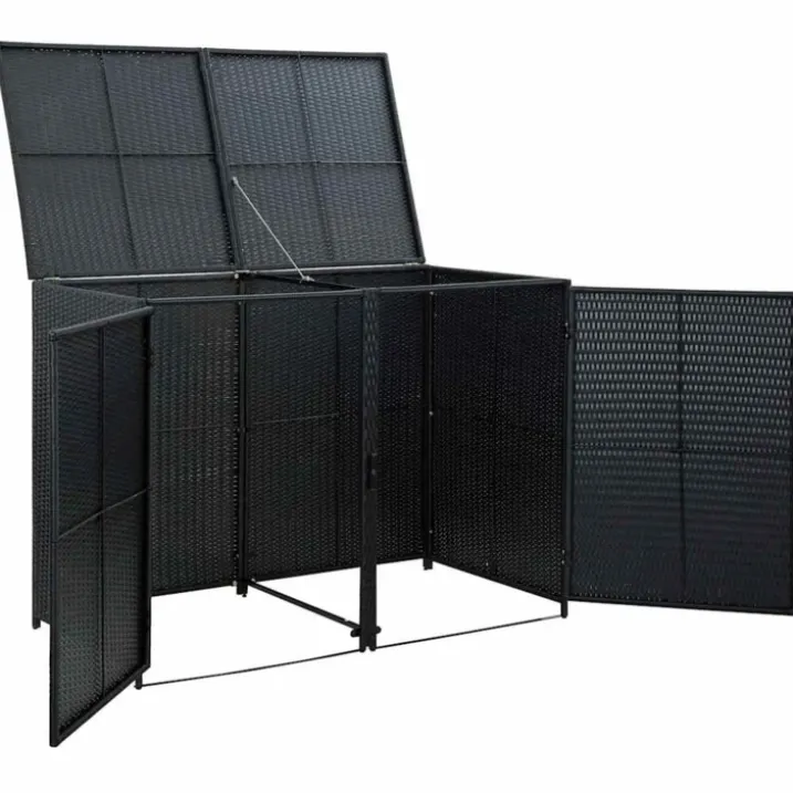 Abri pour poubelles double