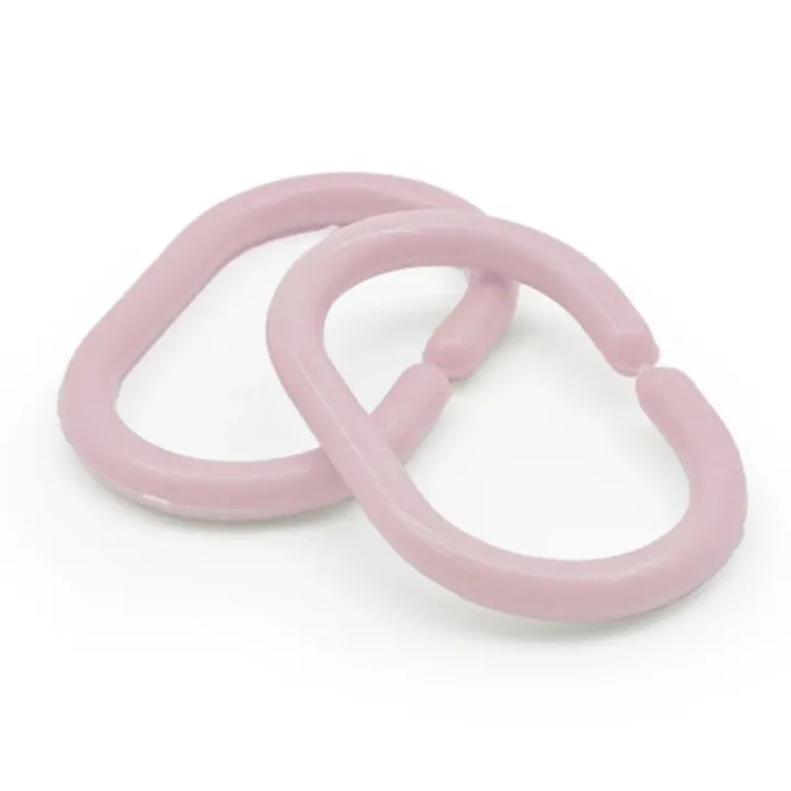 Anneaux de rideau de douche x12 en plastique