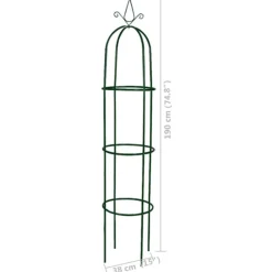 Arche de jardin en métal pour plantes