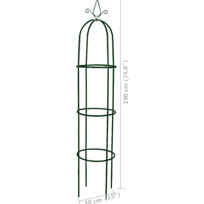 Arche de jardin en métal pour plantes