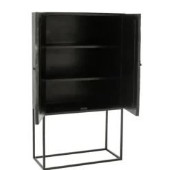 Armoire shanil en bois et fer