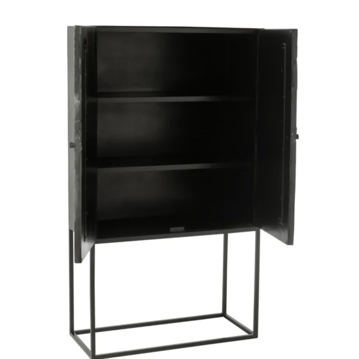 Armoire shanil en bois et fer