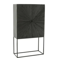 Armoire shanil en bois et fer