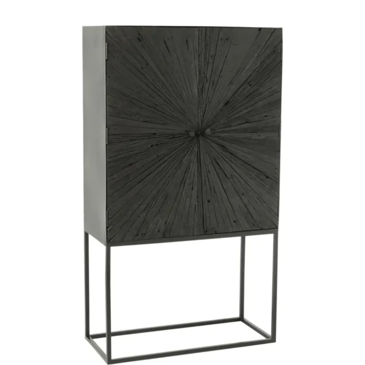 Armoire shanil en bois et fer