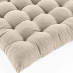 Assise matelassée en coton et polyester recyclé