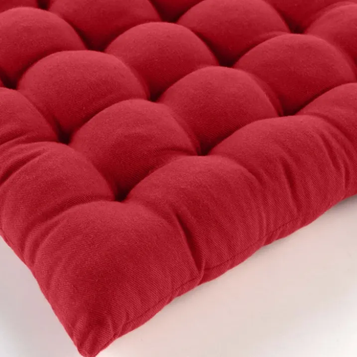 Assise matelassée en coton et polyester recyclé