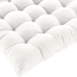 Assise matelassée en coton et polyester recyclé