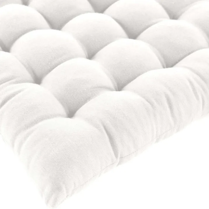 Assise matelassée en coton et polyester recyclé