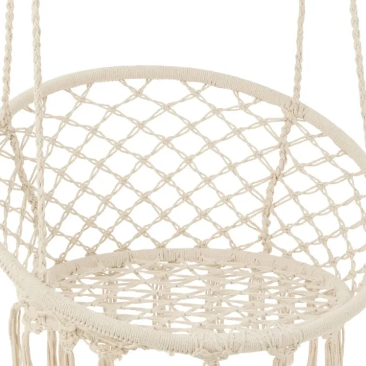 Balancelle suspendue en macramé bohème chic