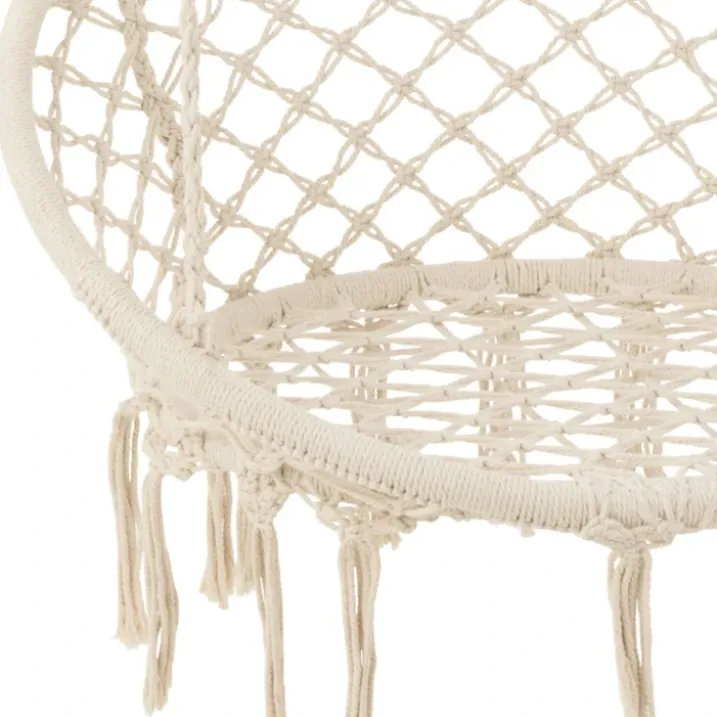 Balancelle suspendue en macramé bohème chic