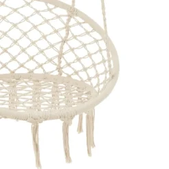 Balancelle suspendue en macramé bohème chic