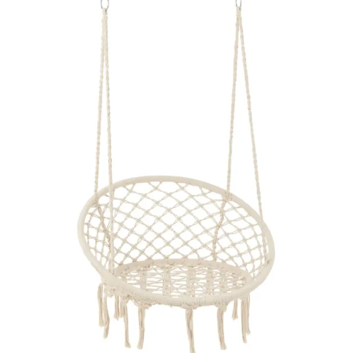 Balancelle suspendue en macramé bohème chic