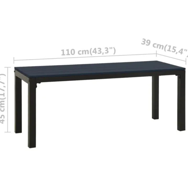 Banc de jardin acier