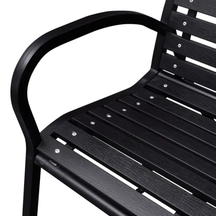 Banc de jardin au style industriel