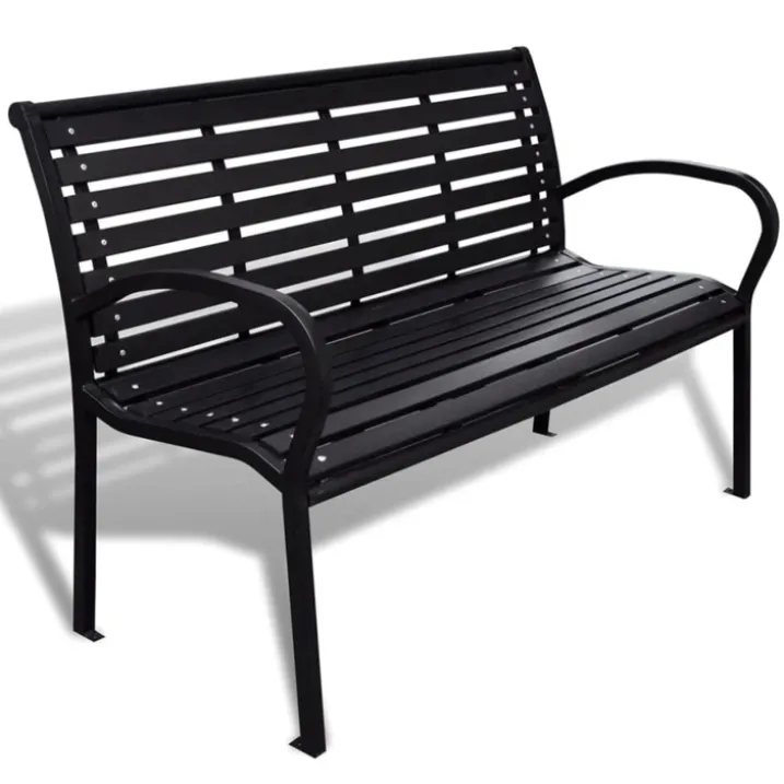 Banc de jardin au style industriel