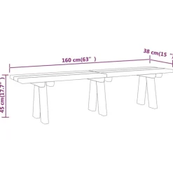 Banc de jardin en bois