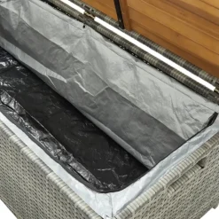 Banc de rangement de jardin
