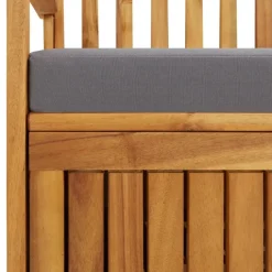 Banc de rangement de jardin en acacia