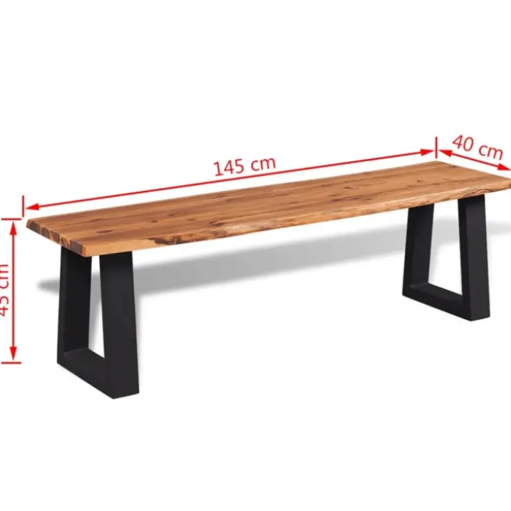 Banc en acacia