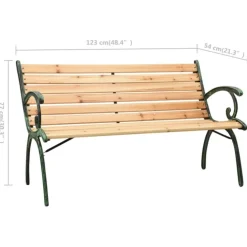 Banc en fonte et bois