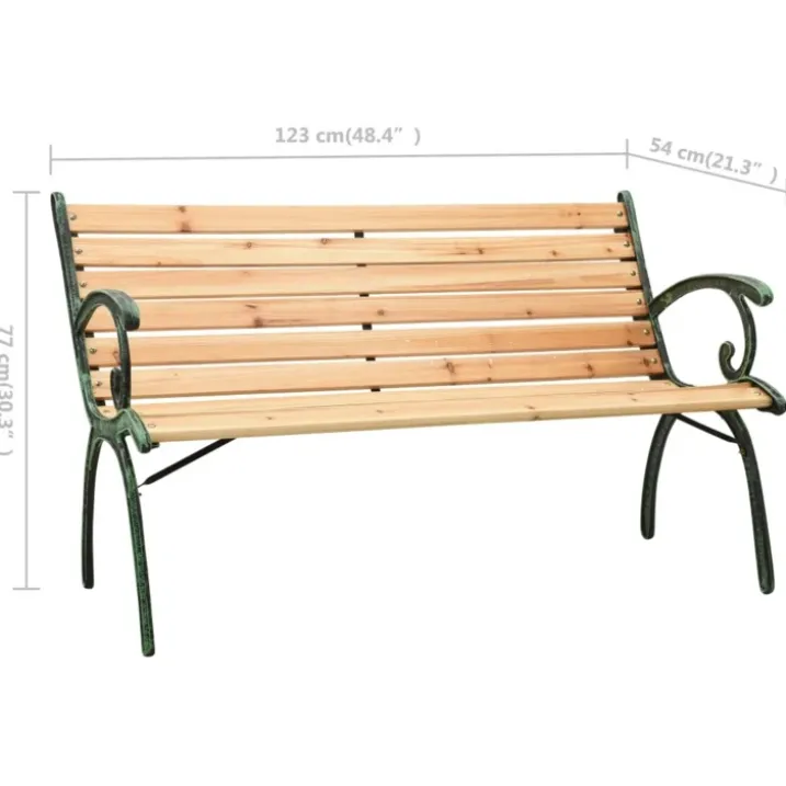 Banc en fonte et bois